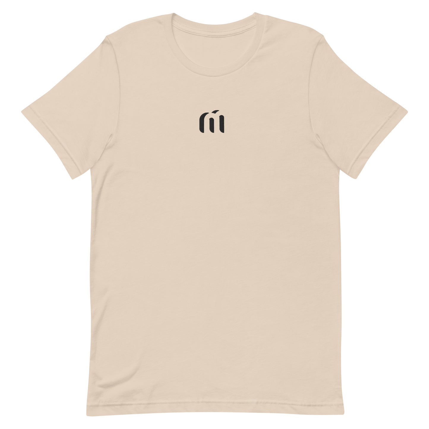 Unisex Tee • Cream/Black • Embroidered