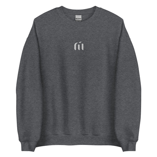 Unisex Sweatshirt • Grey/White • Embroidered