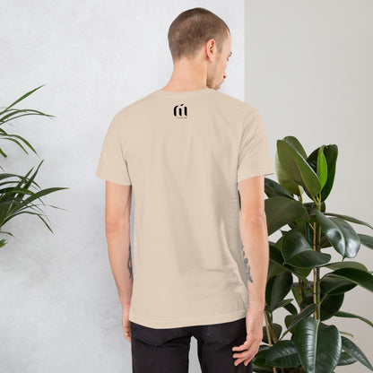 Unisex Tee • Cream/Black • Embroidered